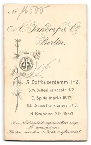 Fotografie A. Jandorf & Co., Berlin-S, Kottbusserdamm 1-2, Portrait elegante Dame mit Buch und Blumen