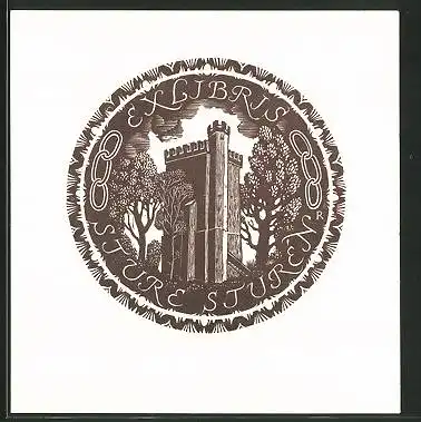 Exlibris Sture Sturen, Burgturm