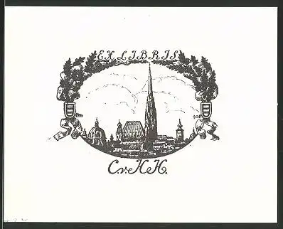 Exlibris Cre. Heh, Kirchturm
