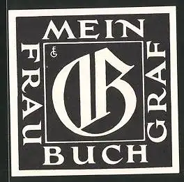 Exlibris Frau Graf, Initialen