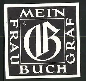 Exlibris Frau Graf, Initialen