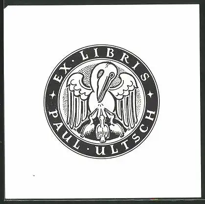 Exlibris Paul Ultsch, Reiher