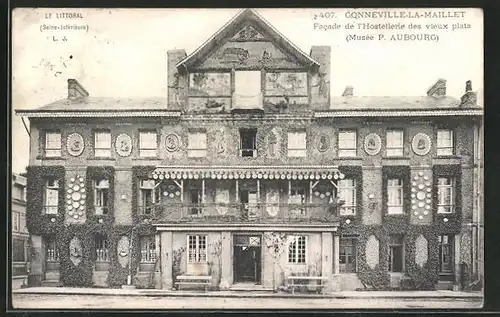 AK Conneville-la-Maillet, Facade de l`Hostellerie des vieux plats