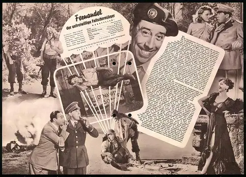 Filmprogramm IFB Nr. 2309, Der unfreiwillige Fallschirmjäger, Fernandel, Andrex, Thérése Dorny