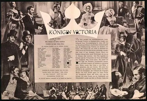 Filmprogramm IFB Nr. 836, Königin Victoria, Anna Neagle, Adolf Wohlbrück, Regie Herbert Wilcox