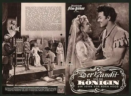 Filmprogramm IFB Nr. 1072, Der Bandit und die Königin, Cornel Wilde, Anita Louise, Jili Esmond, Regie George Sherman