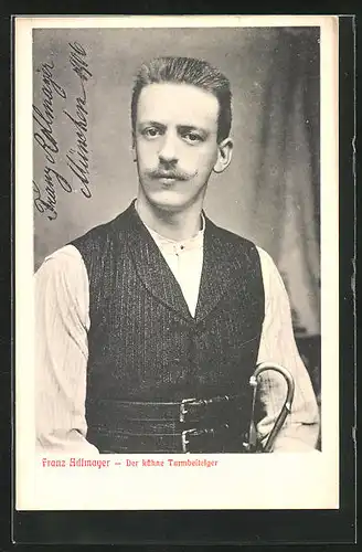 AK München, Der kühne Turmbesteiger Franz Adlmayer