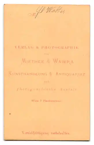 Fotografie Miethke & Wawra, Wien, Plankengasse 7, Portrait Charlotte Wolter 1834-1897, Deutsche Schauspielerin