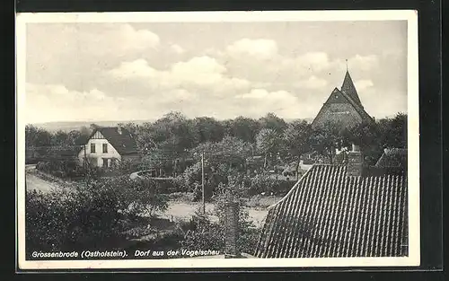 AK Grossenbrode / Ostholstein, Dorf aus der Vogelschau