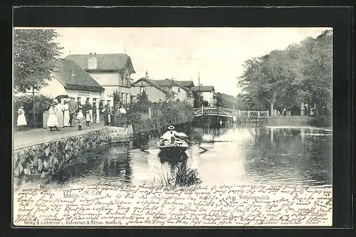 AK Mölln, Partie am Stadtgraben, Mühlenteich