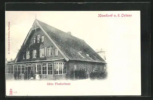 AK Niendorf a. d. Ostsee, Altes Fischerhaus, Aussenansicht