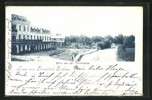 AK Dahme, Blick von der Teichtreppe