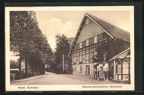 AK Malente-Gremsmühlen / Holst. Schweiz, Café Milchstube