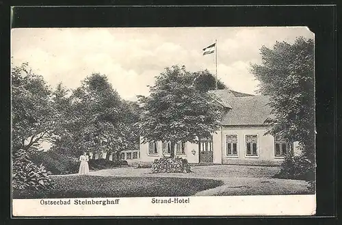 AK Steinberghaff, Strand-Hotel im Ostseebad