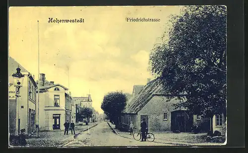 AK Hohenwestedt, Blick in die Friedrichstrasse