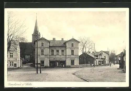 AK Bornhöved / Holstein, Manufaktur Albert Lübke, Ortsansicht