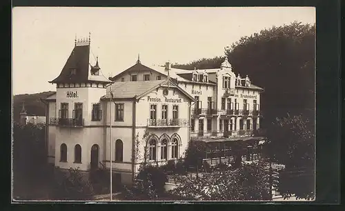 Foto-AK Malente, Hotel am Brahmberg 1918