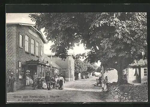 AK Neukirchen / Angeln, P. Schütt`s Gasthof