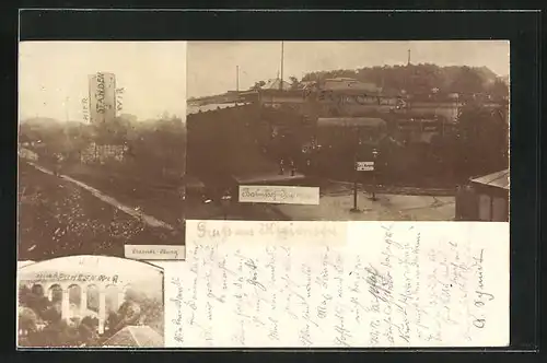 Foto-AK Kreiensen, Gesamtansicht vom Bahnhof