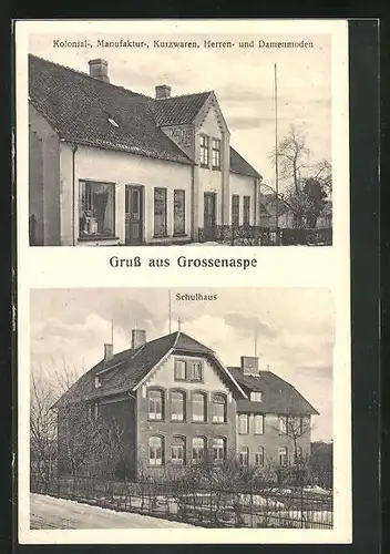 AK Grossenaspe, Kaufhaus Otto und Schule