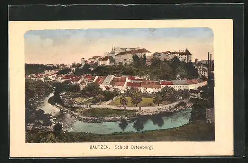 AK Bautzen, Blick auf das Schloss Ortenburg