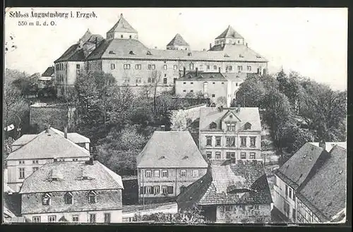 AK Augustusburg i. Erzgeb., Sicht auf das Schloss