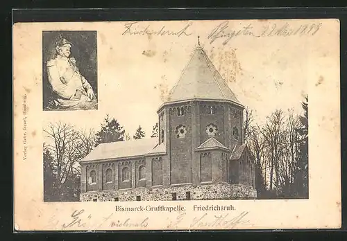 AK Friedrichsruh, Bismarck-Gruftkapelle, Portrait Bismarck