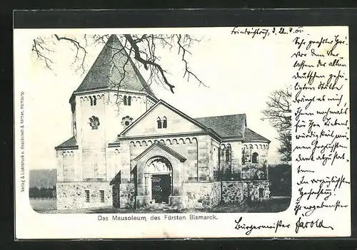 AK Friedrichsruh, Das Mausoleum des Fürsten Bismarck