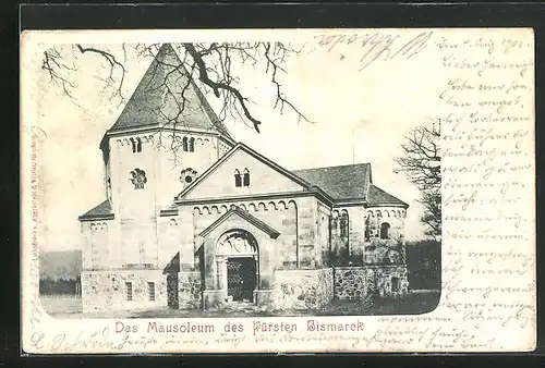 AK Friedrichsruh, Mausoleum vom Fürsten Bismarck