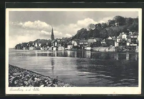 AK Lauenburg a. d. Elbe, Blick auf den Ort