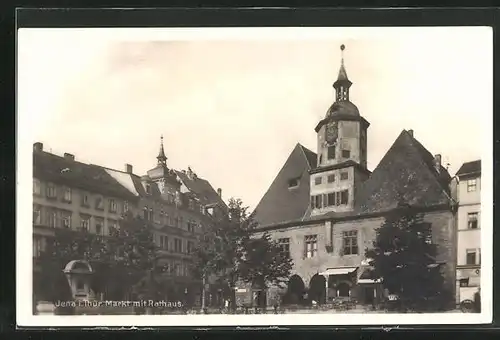 AK Jena, Rathaus mit Markt