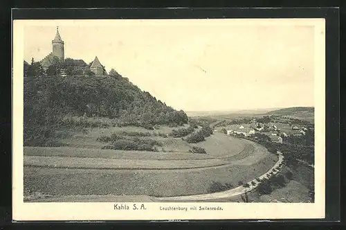 AK Kahla a. d. Saale, Leuchtenburg mit Seitenroda