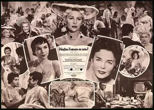 Filmprogramm IFB Nr. 2375, Dürfen Frauen so sein?, Vittorio de Sica, Dawn Adams, Francoise Arnoul, Regie: Ralph Habib