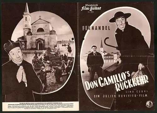 Filmprogramm IFB Nr. 2025, Don Camillo`s Rückkehr, Fernandel, Gino Cervi, Regie: Julien Duvivier