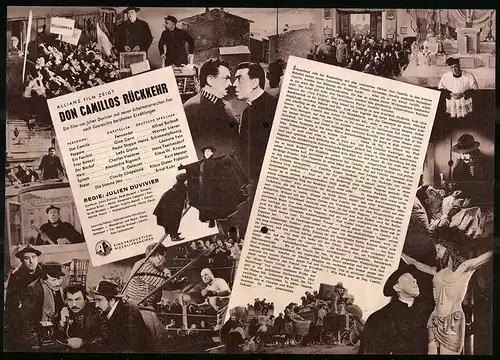 Filmprogramm IFB Nr. 2025, Don Camillo`s Rückkehr, Fernandel, Gino Cervi, Regie: Julien Duvivier