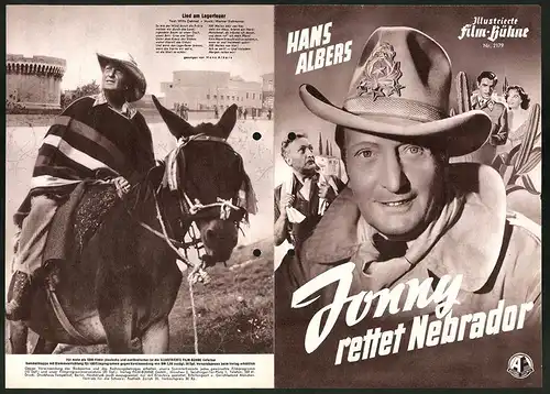 Filmprogramm IFB Nr. 2179, Jonny rettet Nebrador, Hans Albers, Margot Hielscher, Peter Pasetti, Regie: Rudolf Jugert