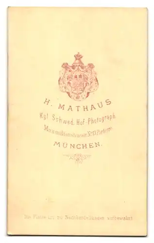 Fotografie H. Mathaus, München, Portrait junger Mann im Anzug mit Fliege