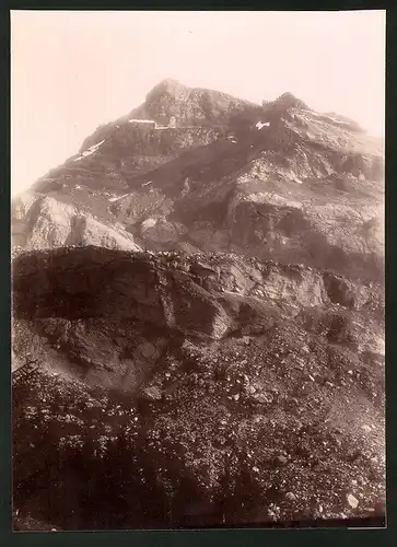 Fotografie Fotograf unbekannt, Ansicht Les Diablerets, Blick auf dem Gipfel des Diablerets auf 3127m