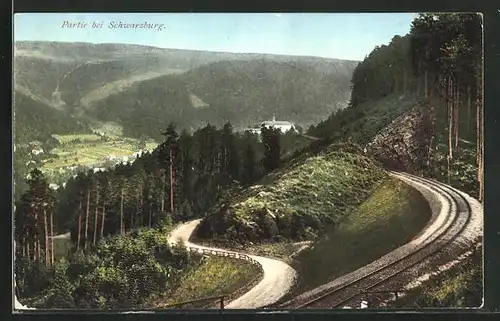 AK Schwarzburg, Blick auf den Ort