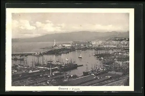AK Genova, Il porto, Hafen