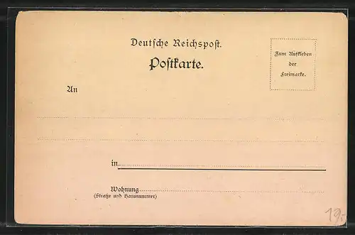 Lithographie Mainz a. Rh., Festhalle, Gabentempel, XI. Dt. Bundesschiessen, Schützenverein