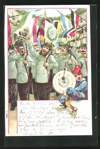 AK Schützenvereinsfest, Schützen mit Gewehren