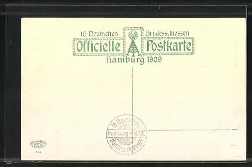AK Blick zum Seefisch-Restaurant, Schützenverein, Schützenfest