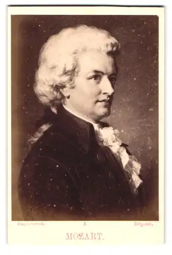 Fotografie Portrait des Komponisten Johann Wolfgang Amadeus Mozart