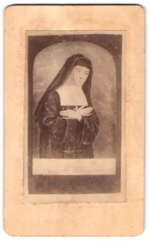 Fotografie unbekannter Fotograf und Ort, Portrait Nonne mit gekreuzten Armen