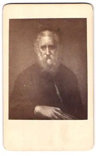 Fotografie Giacomo Brogi, Firenze, 15 Lung Arno Delle Grazie, Portrait Jacopo Tintoretto mit Vollbart
