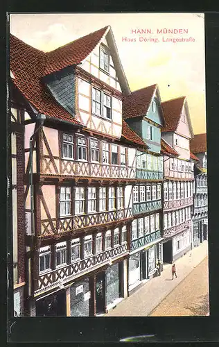 AK Hann.-Münden, Haus Döring und Apotheke, Langestrasse