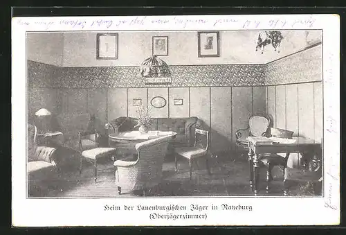 AK Ratzeburg, Heim der Lauenburgischen Jäger, Oberjägerzimmer, Kaserne