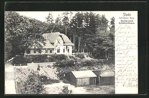 AK Stade, Gasthof Schützenhaus auf dem Schwarzen Berg