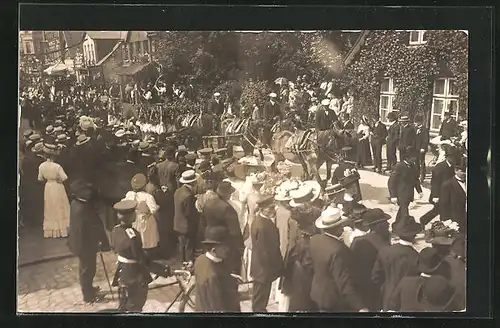 Foto-AK Itzehoe, Gemeinde bei der Elfhundertjahrfeier 1910